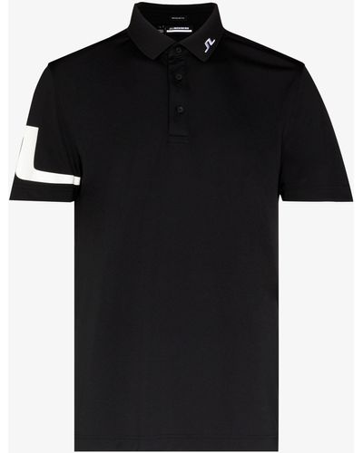 J.Lindeberg Heath Logo Golf Polo Shirt - Black