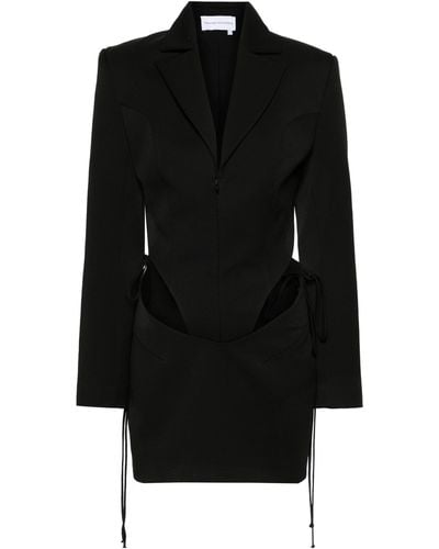 Aleksandre Akhalkatsishvili Cut-out Blazer Mini Dress - Black