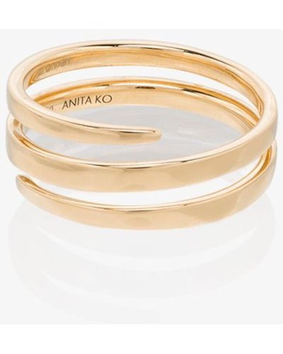 Anita Ko 18k Yellow Coil Ring - Women's - 18kt - Metallic
