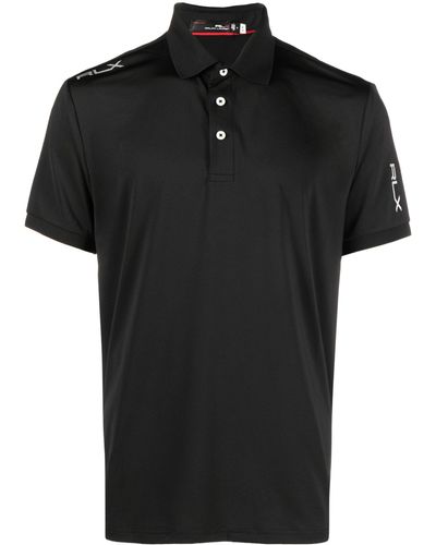 RLX Ralph Lauren Logo-detail Polo Shirt - Black