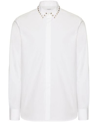 Valentino Garavani Rockstud Cotton Shirt - White