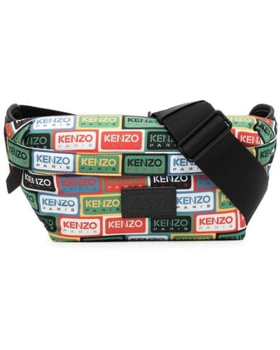 KENZO Logo-print Belt Bag - Grey