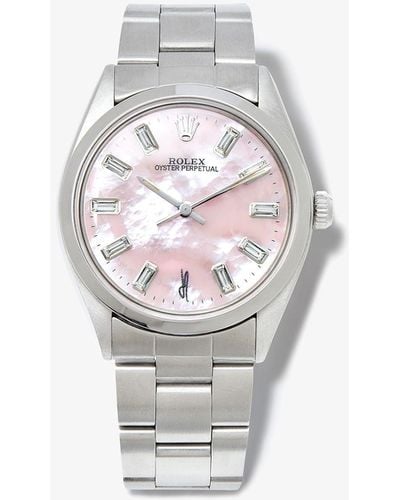 Rolex Reworked Vintage Oyster Perpetual Watch - Pink