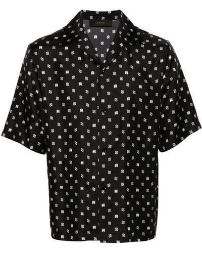 Amiri Ma Paisley Silk Shirt - Black