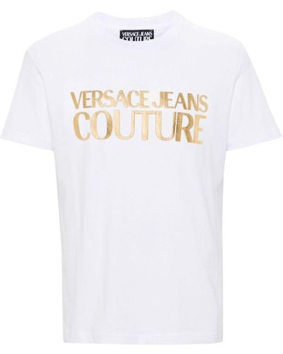 Versace Barocco-print Cotton T-shirt - Men's - Cotton - White