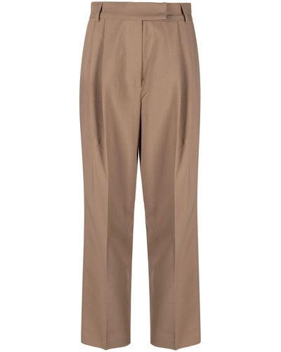 Frankie Shop Neutral Bea Straight-leg Pants - Women's - Elastane/polyester - Natural