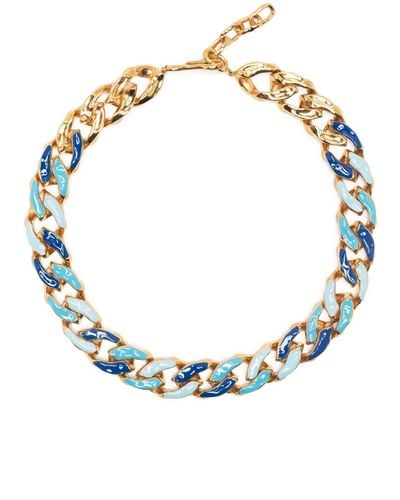 Joanna Laura Constantine -plated Statement Waves Chain-link Necklace - Women's - Plated - Metallic