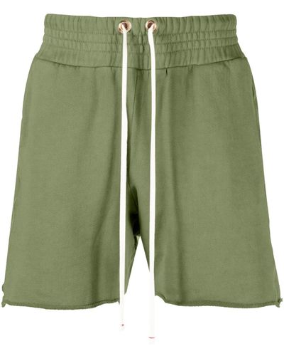 Les Tien Yacht Cotton Track Shorts - Men's - Cotton - Green