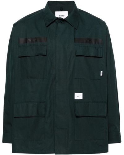 WTAPS Cargo Pocket Cotton Shirt - Green