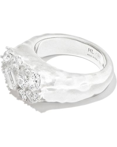 Hatton Labs Sterling Croisette Ring - White