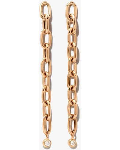 Zoe Chicco 14k Yellow Chain Link Diamond Earrings - Metallic