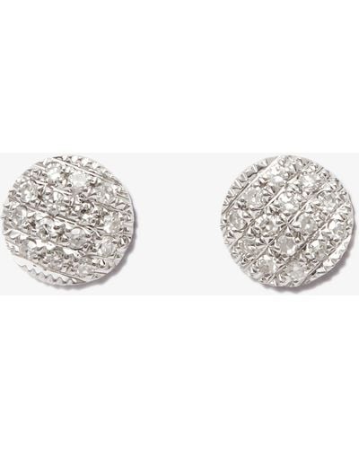Dana Rebecca 14k White Gold Lauren Joy Mini Diamond Stud Earrings - Women's - Diamond/14kt White Gold - Metallic