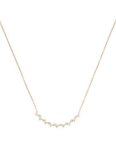 Zoe Chicco 14k Yellow Diamond Prong Necklace - White