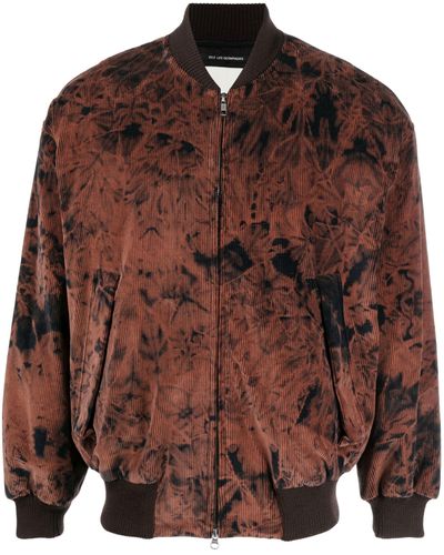 Song For The Mute Bleached Corduroy Bomber Jacket - Brown