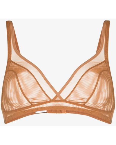 Nubian Skin Neutral Wireless Triangle Bra - Women's - Polyamide/elastane - Natural