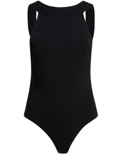 Khaite The Campagna Sleeveless Bodysuit - Black