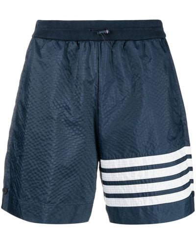 Thom Browne 4-bar Stripe Track Shorts - Blue