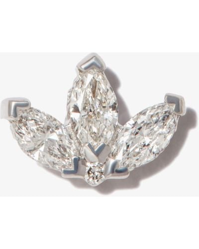 Maria Tash 18k White Gold Lotus Diamond Earring - Women's - Diamond/18kt White Gold - Metallic