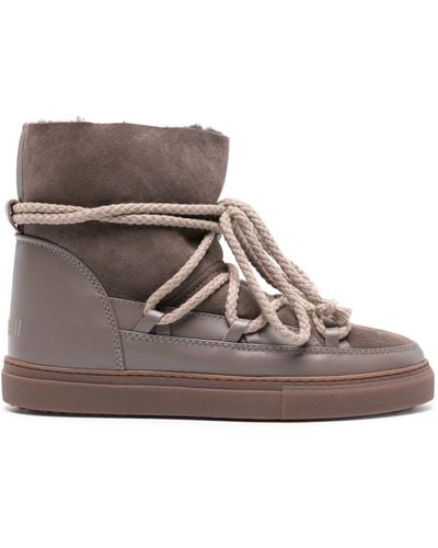 Inuikii Brown Lace-up Suede Boots