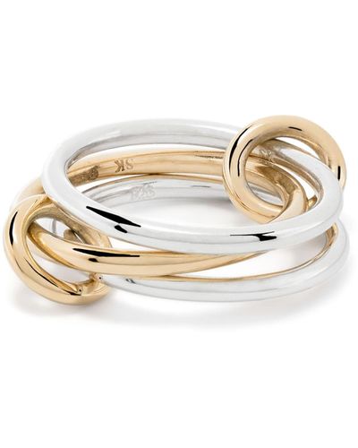 Spinelli Kilcollin 18k Yellow Gold And Sterling Solarium Sy Ring - Women's - 18kt Gold/sterling - White