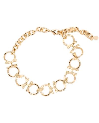 Ferragamo Gancini Chain Necklace - Metallic