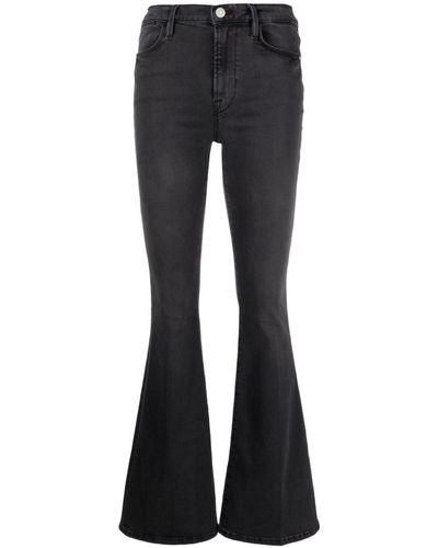 FRAME Le High Mid-rise Flared Jeans - Blue