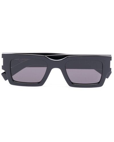 Saint Laurent Square Frame Sunglasses - Unisex - Acetate - Blue