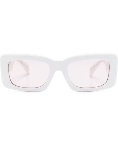 Versace Endless Greca Rectangular Sunglasses - Women's - Acetate - Pink