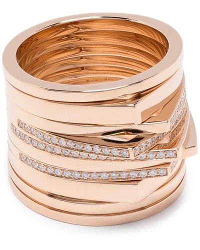 Repossi 18k Rose Gold Antifer Diamond Ring - Women's - 18kt Rose Gold/diamond - Natural
