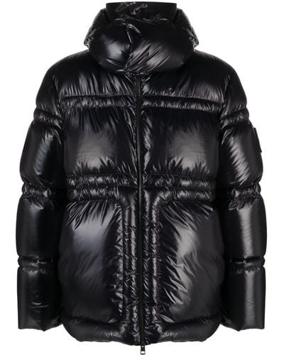 Moncler Thuban Hooded Quilted Jacket - Men's - Polyamide/feather/down - Black