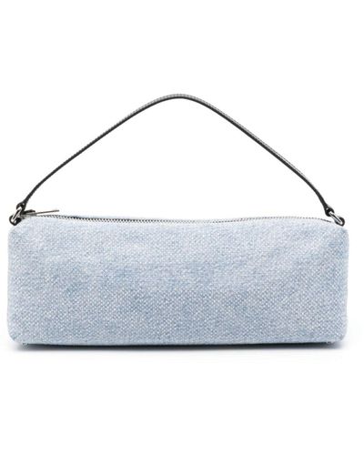 Alexander Wang Heiress Flex Denim Handbag - Women's - Fabric - Blue