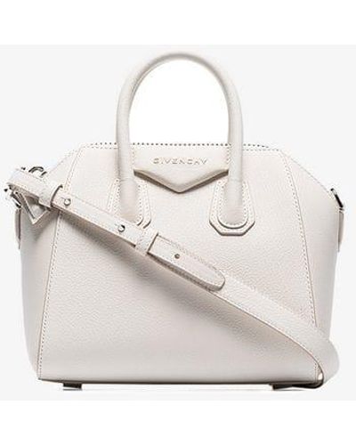 Givenchy Mini Antigona Leather Satchel - White