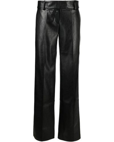 AYA MUSE Sabu Faux-leather Trousers - Women's - Polyester - Black