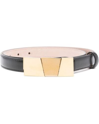 Khaite The Small Axel Leather Belt - Pink