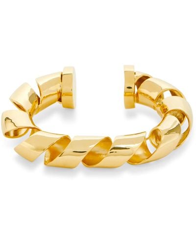 Rabanne -tone Xl Link Twist Cuff Bracelet - Women's - Aluminium - Metallic