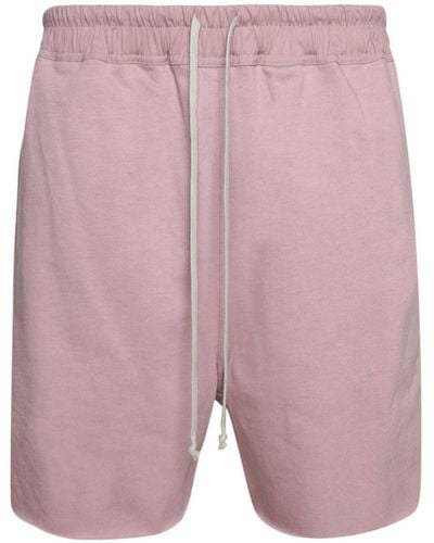 Rick Owens Drop-crotch Track Shorts - Pink