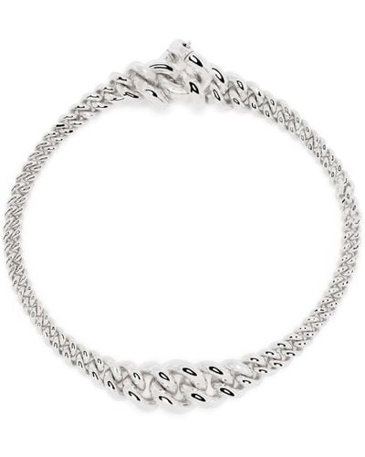 MAOR Sterling Curb Link Bracelet - White