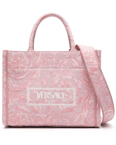 Versace Athena Barocco Small Tote Bag - Pink