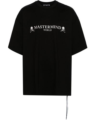 Mastermind Japan Logo-print Cotton T-shirt - Black