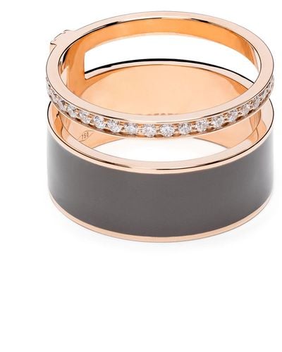 Repossi 18k Rose Gold Berbere Chromatic Diamond Ring - White