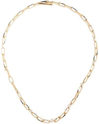 Lizzie Mandler 18k Yellow Diamond Necklace - Women's - 18kt /white Diamond - Natural