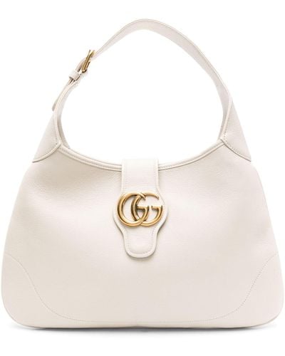 Gucci Aphrodite Medium Shoulder Bag - Natural