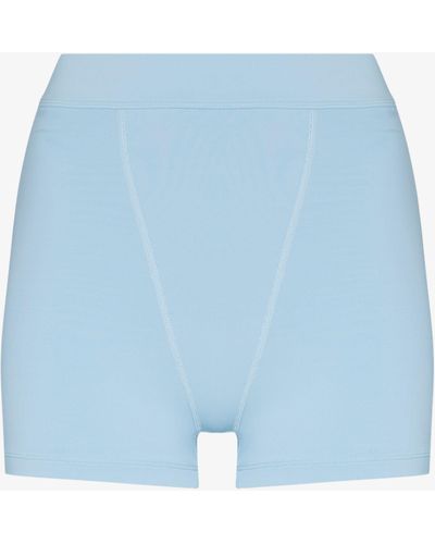 Abysse Greta High Waist Shorts - Blue
