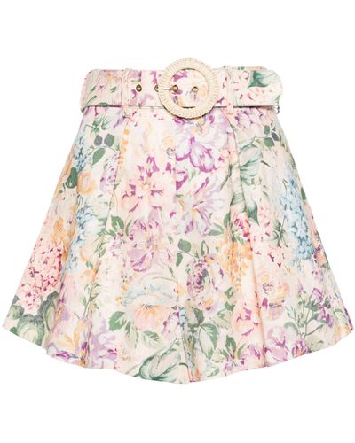 Zimmermann White Halliday A-line Skirt - Women's - Cotton/linen/flax