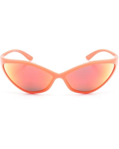 Balenciaga 90s Oval Sunglasses - Pink