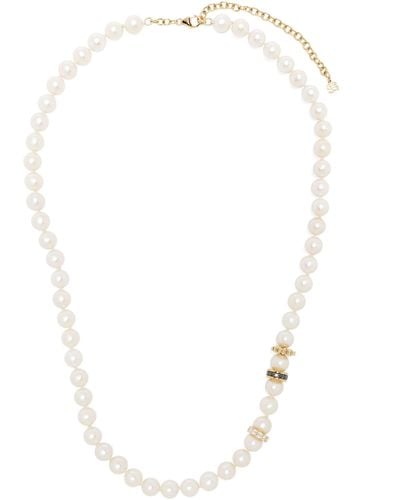 Sydney Evan 14k Yellow Gold Diamond And Pearl Necklace - White