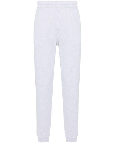 Maison Kitsuné Fox Appliqué Track Trousers - Men's - Cotton - White
