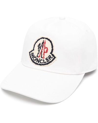 Moncler Logo-applique Cotton Baseball Cap - White