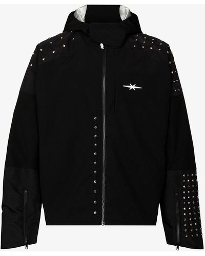 Phipps Black Punk Rain Zip-up Jacket