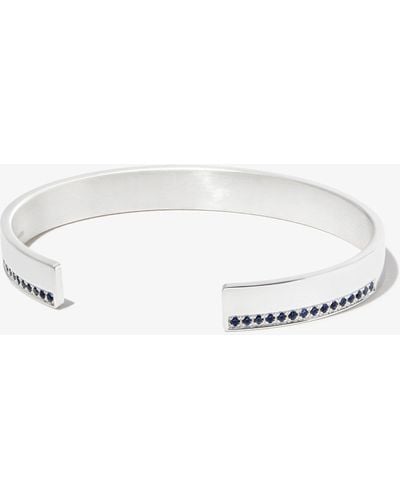 Le Gramme Sterling Le 20g Polished Sapphire Bracelet - White